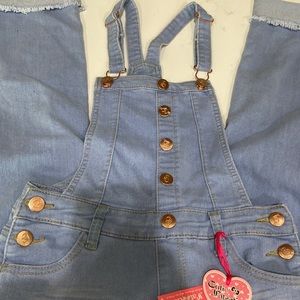 NWT cutie patootie girls medium 8/10 overalls 💕